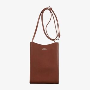 A.P.C. Brown Leather Crossbody Bag